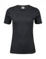 Dames T-shirt Tee Jays Interlock 580 Dark Grey